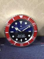 Best Quality Rolex Deepsea Blue Replica Wall Clock Red Bezel